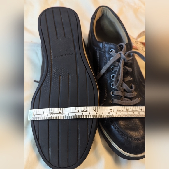 Cole Haan sz8-1/2M black w/ white retro leather dress sneakers GUC - Picture 8 of 8